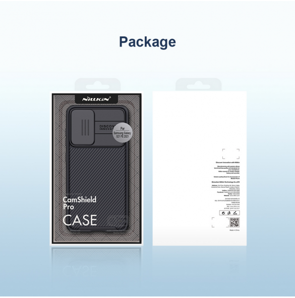 Nillkin CamShield PRO hårt fodral till Samsung Galaxy S21 FE 5G Svart