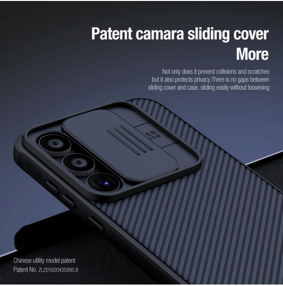 Nillkin CamShield PRO hårt fodral till Samsung Galaxy A55 5G Svart