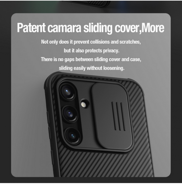 Nillkin CamShield PRO hårt fodral till Samsung Galaxy A35 5G Svart