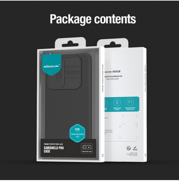 Nillkin CamShield PRO hårt fodral till Samsung Galaxy A35 5G Svart