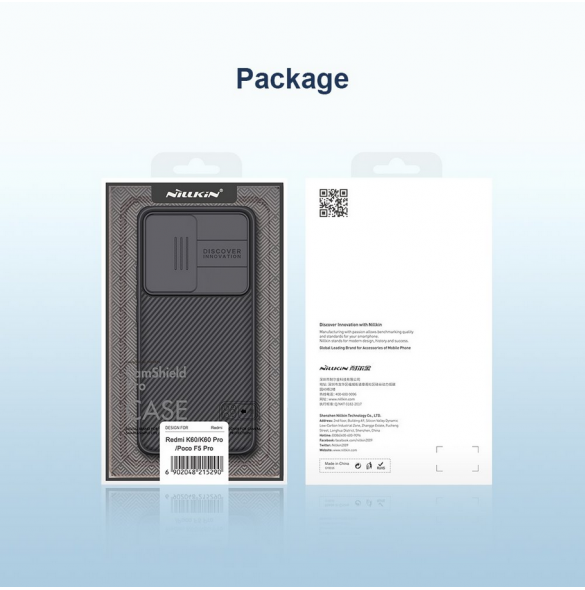 Nillkin CamShield PRO Hard Case för Poco F5 Pro 5G Svart