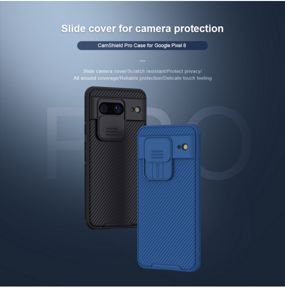 Nillkin CamShield PRO Hard Case för Google Pixel 8 Black
