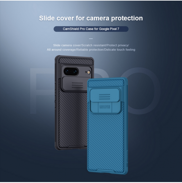 Nillkin CamShield PRO Hard Case för Google Pixel 7 Black