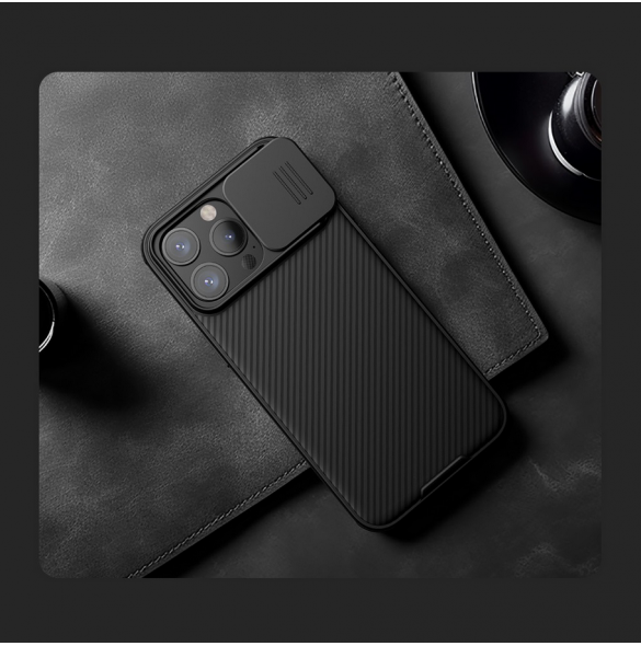 Nillkin CamShield PRO hårt fodral till Apple iPhone 15 Pro Svart