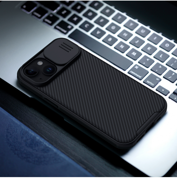 Nillkin CamShield PRO hårt fodral för Apple iPhone 15 Plus Svart