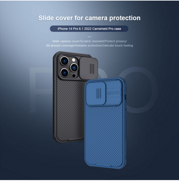 Nillkin CamShield PRO hårt fodral till Apple iPhone 14 Pro Svart