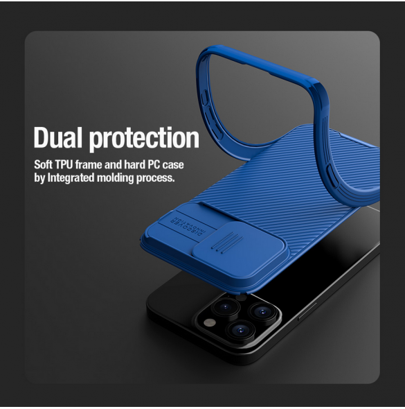 Nillkin CamShield PRO hårt fodral till Apple iPhone 15 Pro Deep Green