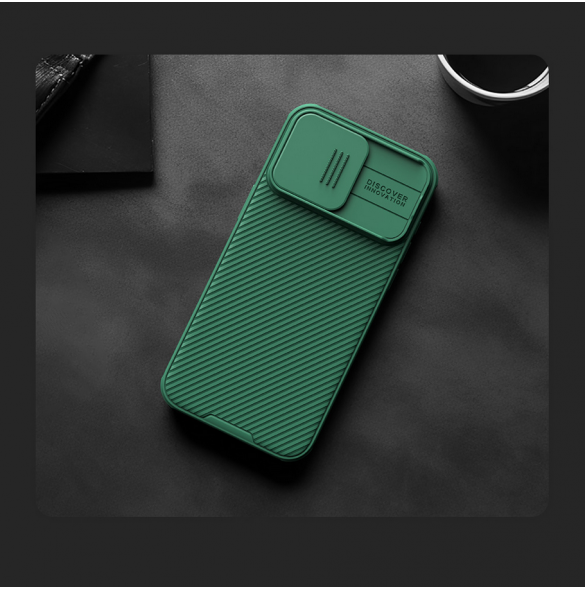 Nillkin CamShield PRO hårt fodral till Apple iPhone 15 Pro Deep Green