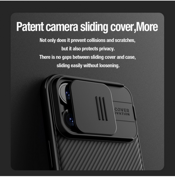 Nillkin CamShield PRO hårt fodral till Apple iPhone 15 Pro Blue