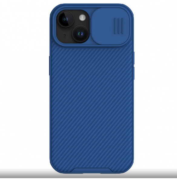 Nillkin CamShield PRO hårt fodral för Apple iPhone 15 Plus Blå