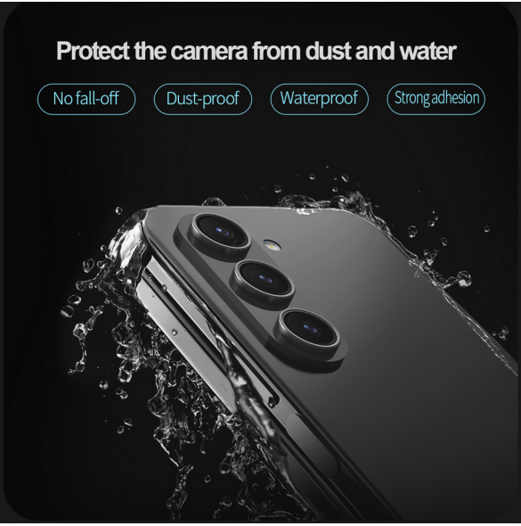 Nillkin CLRFilm Kamera härdat glas för Samsung Galaxy Z Fold 5 5G Svart