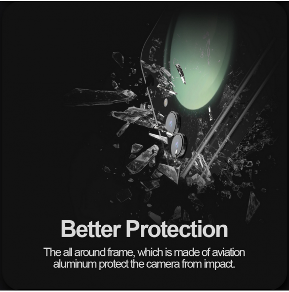 Nillkin CLRFilm Kamera härdat glas för Samsung Galaxy Z Flip 5 5G Svart