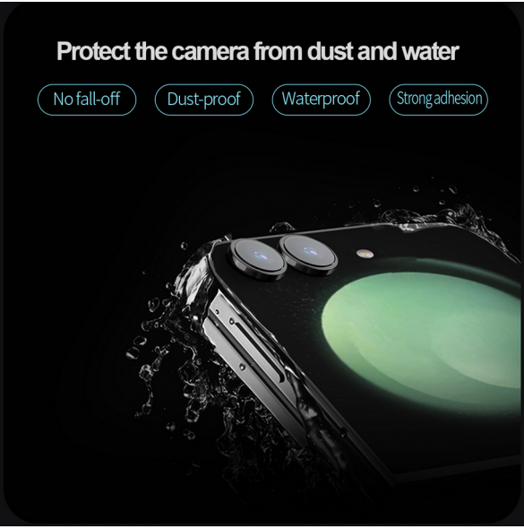 Nillkin CLRFilm Kamera härdat glas för Samsung Galaxy Z Flip 5 5G Svart