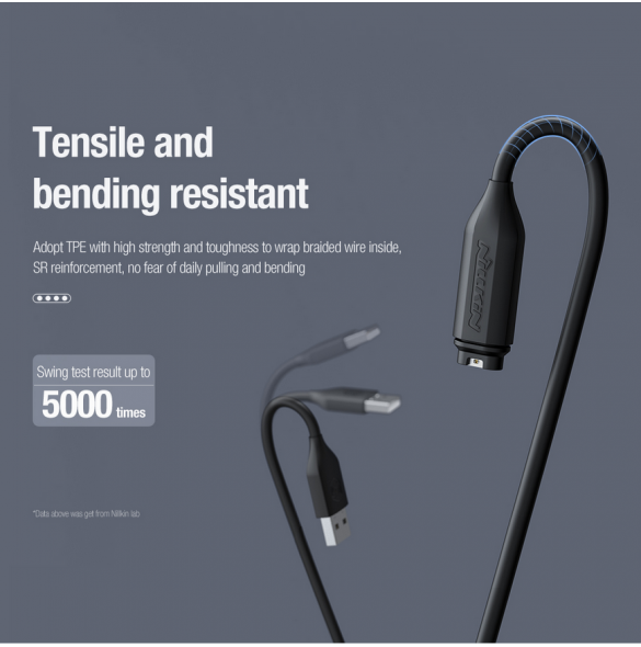 Nillkin USB-data- och laddningskabel för Garmin Watch Black