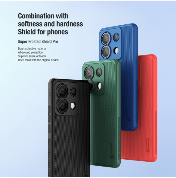 Nillkin Super Frosted PRO Back Cover för Xiaomi Redmi Note 13 Pro 5G/Poco X6 5G Deep Green