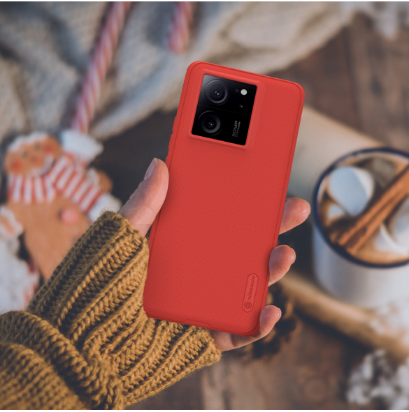 Nillkin Super Frosted PRO Back Cover för Xiaomi 13T/13T Pro Red