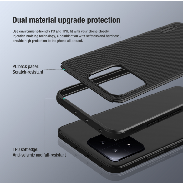 Nillkin Super Frosted PRO Back Cover för Xiaomi 13 Deep Green