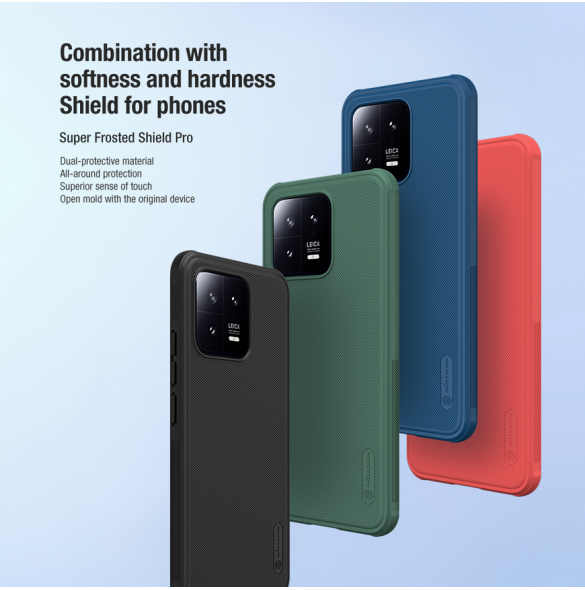 Nillkin Super Frosted PRO Back Cover för Xiaomi 13 Deep Green