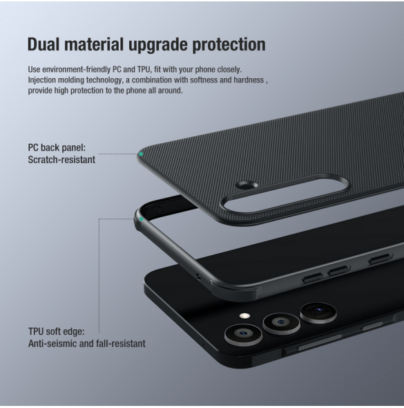 Nillkin Super Frosted PRO Bakskal till Samsung Galaxy A55 5G Deep Green