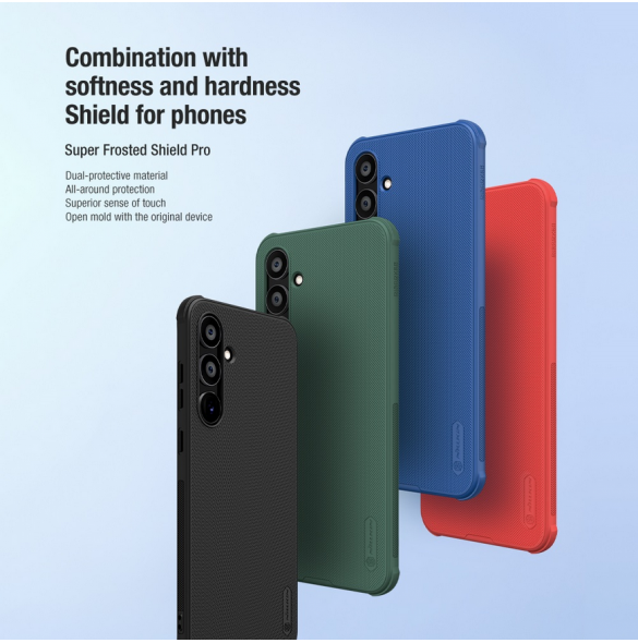 Nillkin Super Frosted PRO Bakskal till Samsung Galaxy A55 5G Blå