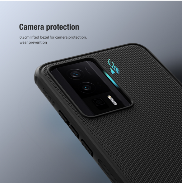 Nillkin Super Frosted PRO Back Cover för Poco F5 Pro 5G Blue