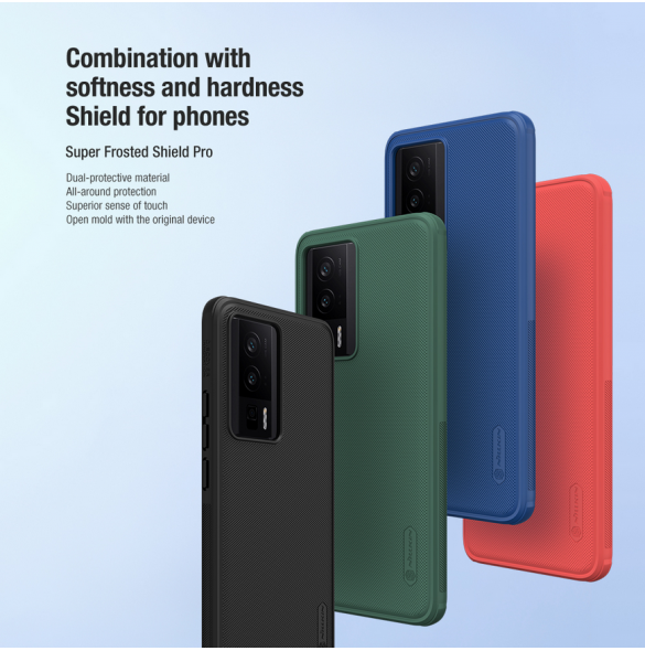 Nillkin Super Frosted PRO Back Cover för Poco F5 Pro 5G Svart