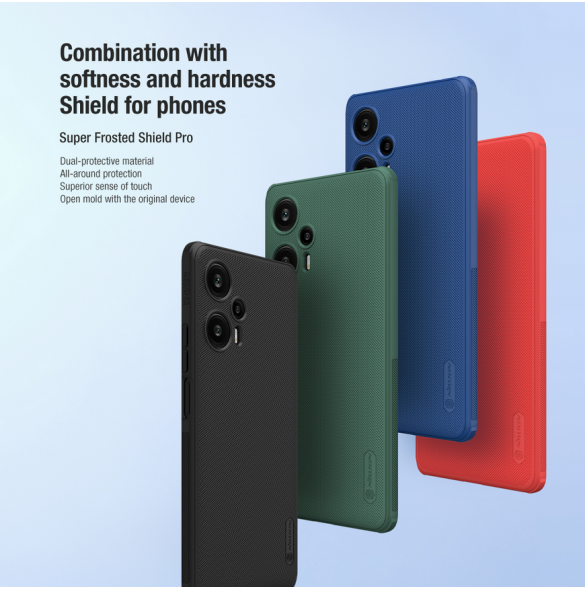 Nillkin Super Frosted PRO Back Cover för Poco F5 5G Blue