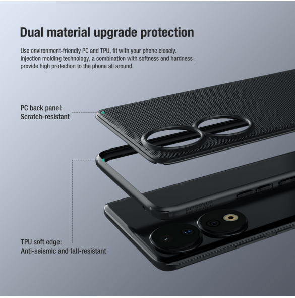 Nillkin Super Frosted PRO Back Cover för Honor 90 Deep Green