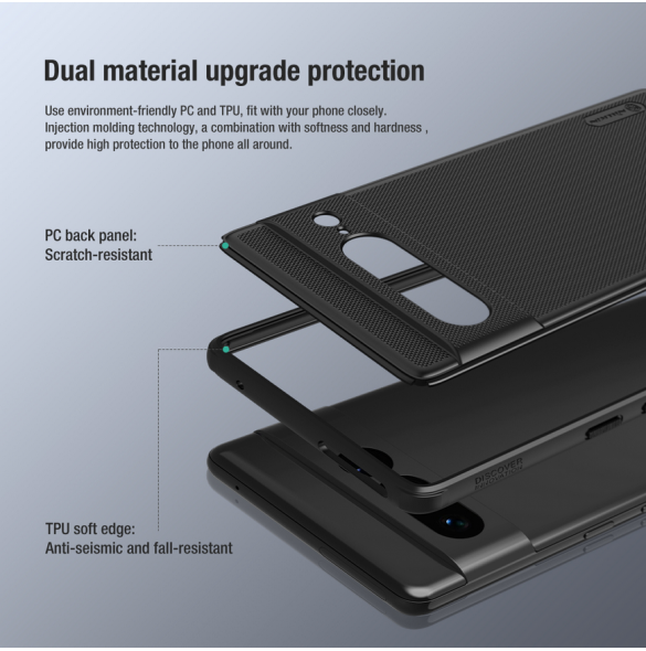 Nillkin Super Frosted PRO Back Cover för Google Pixel 7 Pro Black