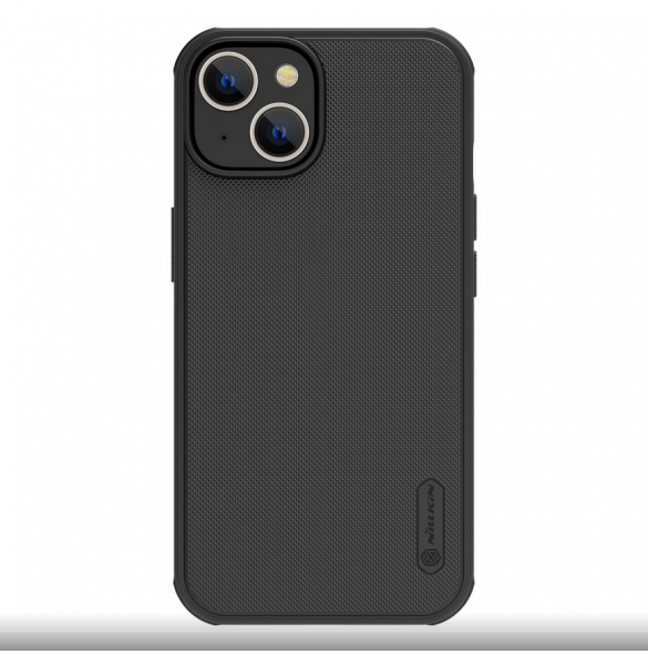 Nillkin Super Frosted PRO bakskal till Apple iPhone 13/14 svart (utan logotyp)