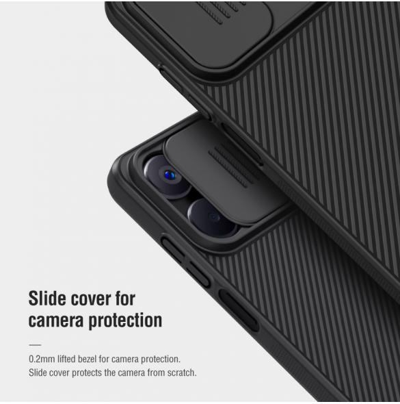Nillkin CamShield Hard Case för Realme 10 4G Svart