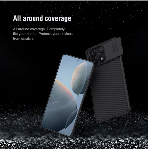 Nillkin CamShield Hard Case för Poco X6 Pro 5G Svart