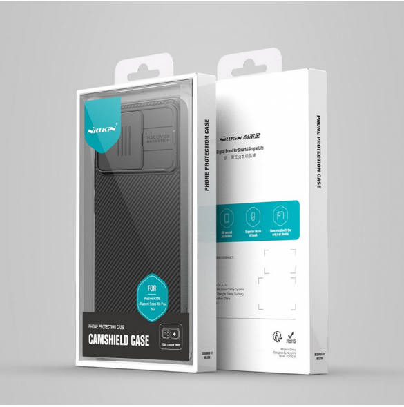 Nillkin CamShield Hard Case för Poco X6 Pro 5G Svart
