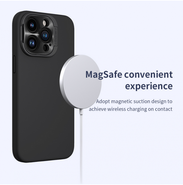 Nillkin LensWing Magnetic Hard Case för Apple iPhone 15 Pro Max Svart