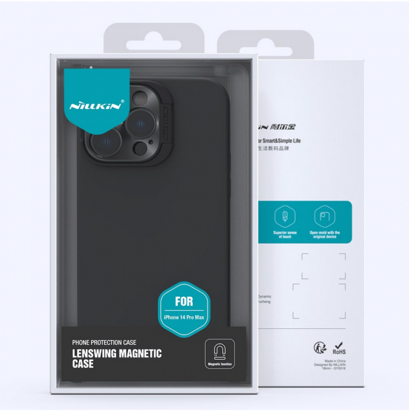 Nillkin LensWing Magnetic Hard Case för Apple iPhone 14 Pro Max Svart