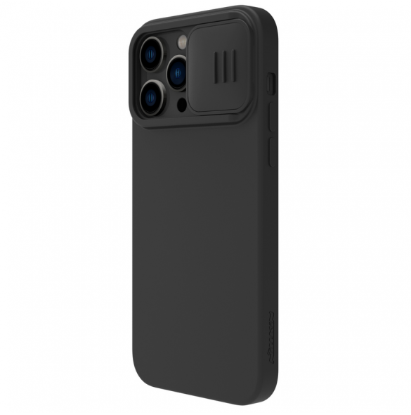 Nillkin CamShield Silky Magnetic Silikonfodral till Apple iPhone 14 Pro Svart