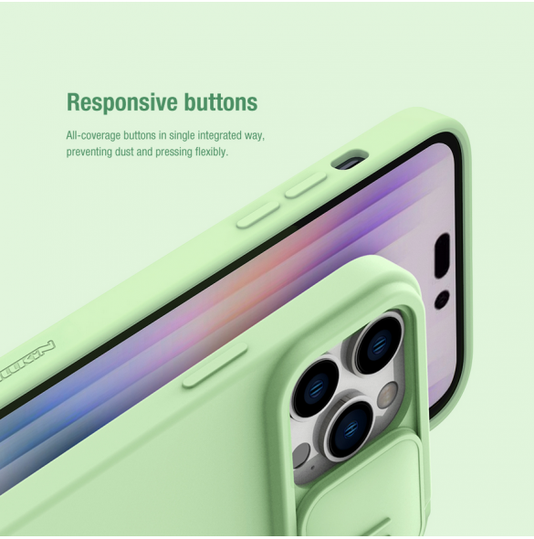 Nillkin CamShield Silky Magnetic Silikonfodral till Apple iPhone 14 Pro Svart