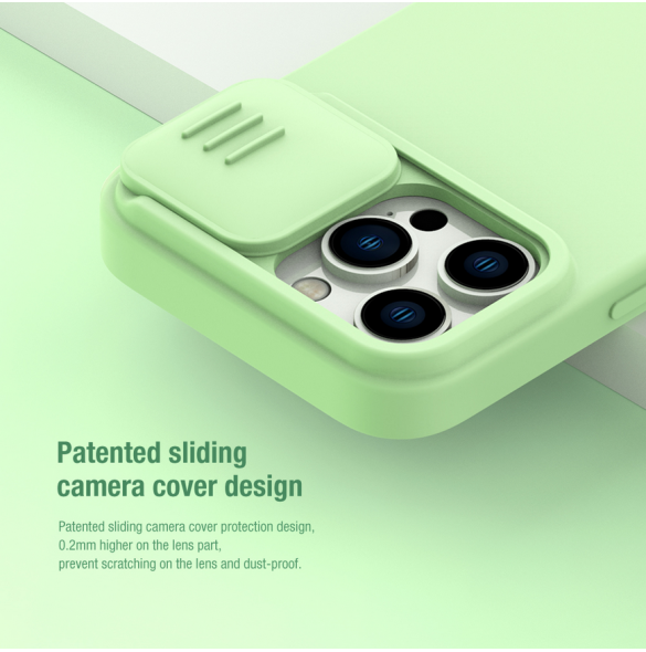 Nillkin CamShield Silky Magnetic Silikonfodral till Apple iPhone 14 Pro Svart