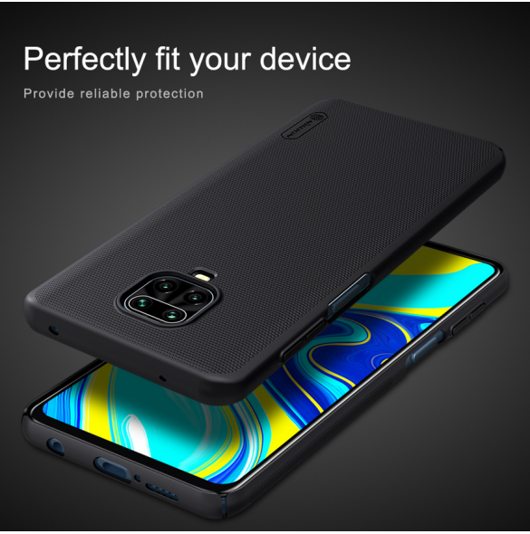 Nillkin Super Frosted Back Cover för Xiaomi Redmi Note 9 Pro/9S/9 Pro Max Svart