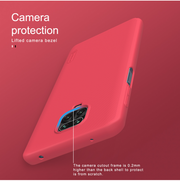 Nillkin Super Frosted Back Cover för Xiaomi Redmi Note 9 Pro/9S/9 Pro Max Svart