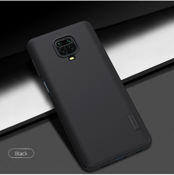 Nillkin Super Frosted Back Cover för Xiaomi Redmi Note 9 Pro/9S/9 Pro Max Svart