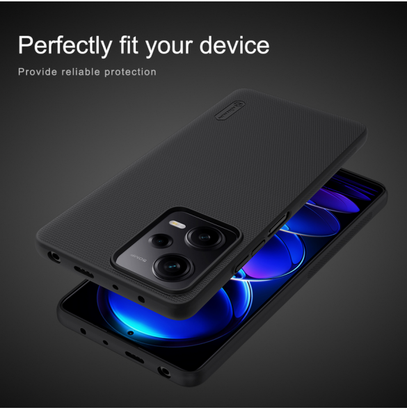 Nillkin Super Frosted Back Cover för Xiaomi Redmi Note 12 Pro 5G/Poco X5 Pro 5G Peacock Blue