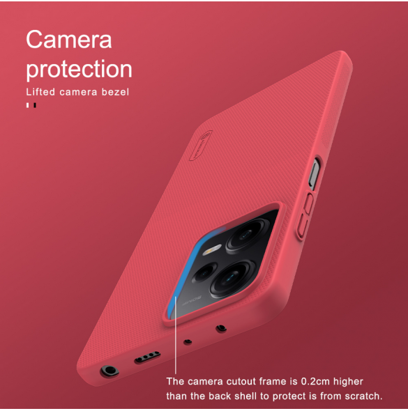Nillkin Super Frosted Back Cover för Xiaomi Redmi Note 12 Pro 5G/Poco X5 Pro 5G Peacock Blue