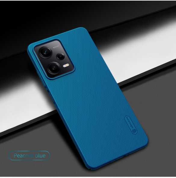 Nillkin Super Frosted Back Cover för Xiaomi Redmi Note 12 Pro 5G/Poco X5 Pro 5G Peacock Blue