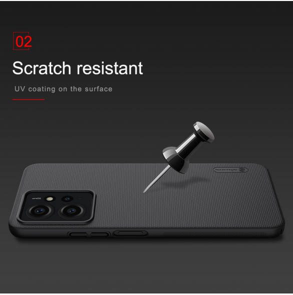 Nillkin Super Frosted Back Cover för Xiaomi Redmi Note 12 4G Bright Red