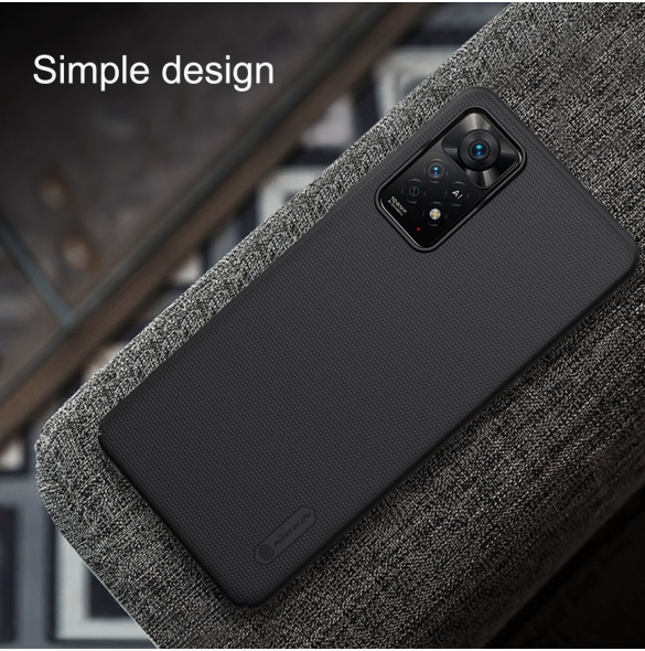 Nillkin Super Frosted Back Cover för Xiaomi Redmi Note 11 Pro/11 Pro 5G Svart