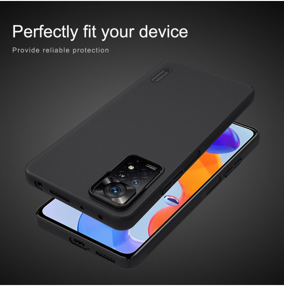 Nillkin Super Frosted Back Cover för Xiaomi Redmi Note 11 Pro/11 Pro 5G Svart
