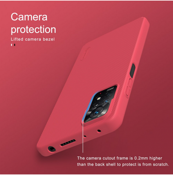 Nillkin Super Frosted Back Cover för Xiaomi Redmi Note 11 Pro/11 Pro 5G Svart
