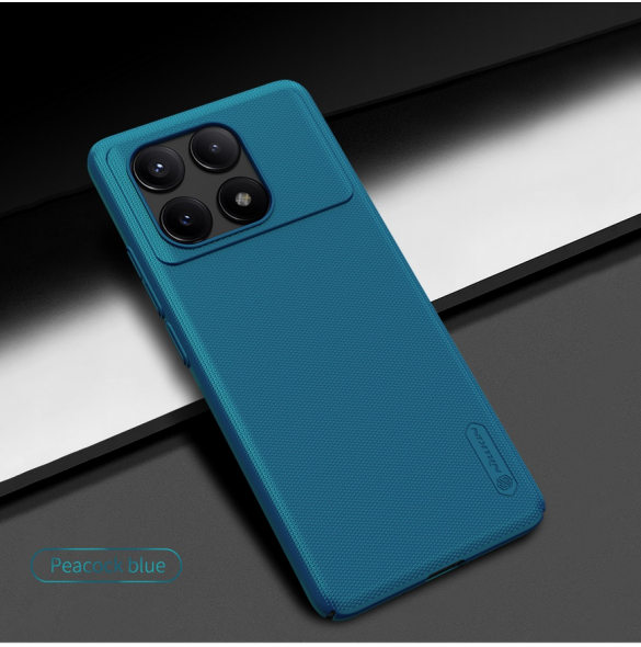 Nillkin Super Frosted Back Cover för Poco X6 Pro 5G Peacock Blue