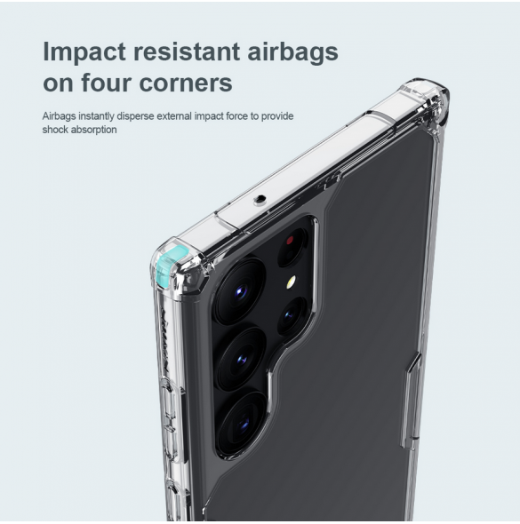 Nillkin Nature TPU PRO skal till Samsung Galaxy S23 Ultra Transparent